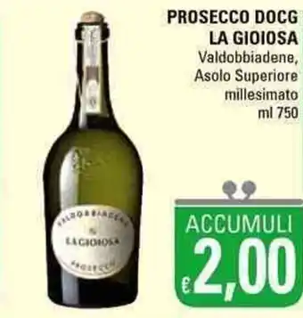 Basko La Gioiosa Prosecco Docg 750ml offerta