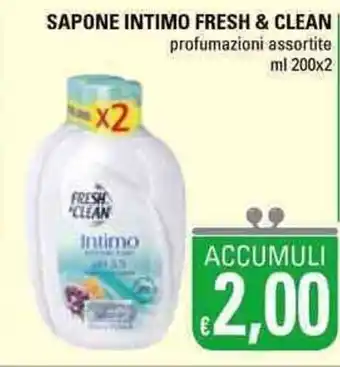 Basko Fresh & Clean Sapone Intimo 200ml x 2 offerta