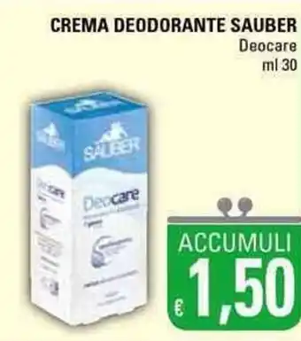 Basko Sauber Crema Deodorante 30ml offerta