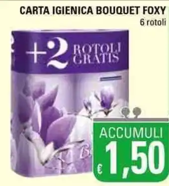 Basko Foxy Carta Igienica Bouquet 6 rotoli offerta