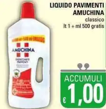 Basko Amuchina Liquido pavimenti 1lt + 500ml gratis offerta