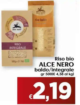 Maxi Supermercati Alce Nero Rico Bio Baldo/Integrale 500 gr offerta