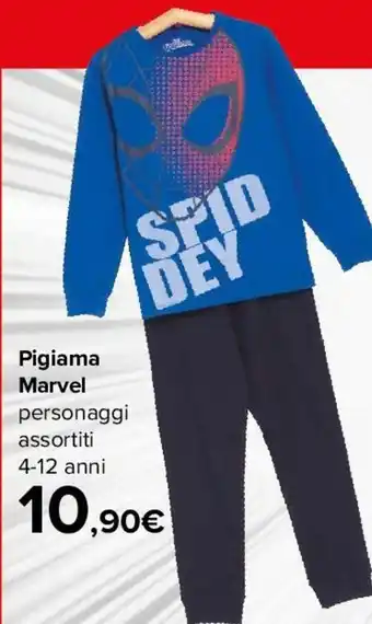Carrefour Pigiama Marvel offerta