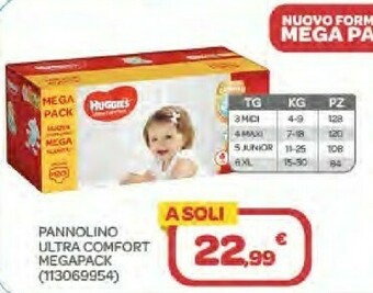 Bimbo Store Huggies Pannolino Ultra Comfort Megapack offerta