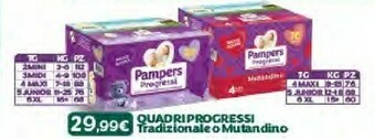 Bimbo Store Pampers Quadri Progressi Tradizionale/ Mutandino offerta
