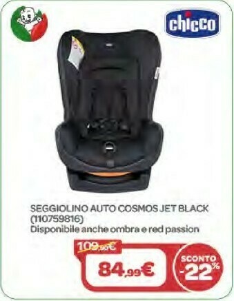 Bimbo Store Chicco Seggiolino Auto Cosmos Jet Black offerta
