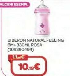 Bimbo Store Chicco Biberon Natural Feeling 6m+ 330ml Rosa offerta