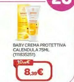 Bimbo Store Weleda Baby Crema Protettiva Calendula 75ml offerta