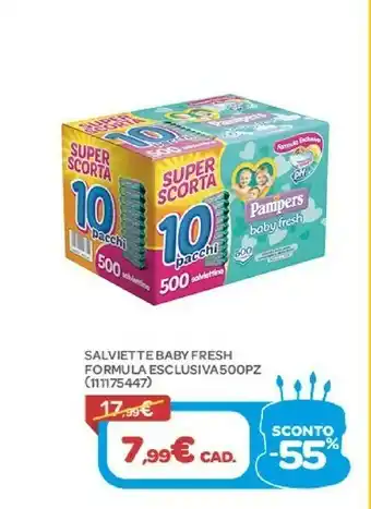 Bimbo Store Pampers Salviette Baby Fresh Formula Esclusiva offerta