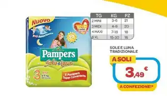 Bimbo Store Pampers Pannolini Midi, Taglia 3 (4 - 9 Kg), 20 Pz offerta