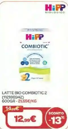 Bimbo Store Hipp Latte Bio Combiotic 2 600gr offerta