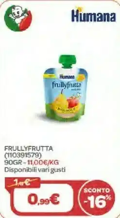 Bimbo Store Humana Frullyfrutta 90gr offerta