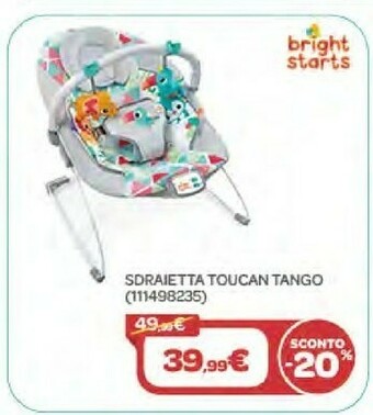 Bimbo Store Bright starts Sdraietta Toucan Tango offerta
