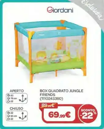 Giordani Box Quadrato Jungle Friends