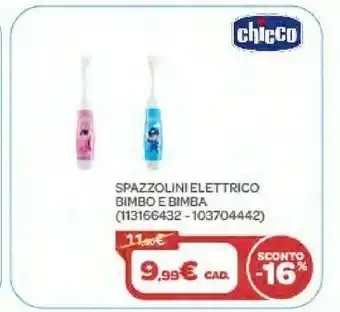 Bimbo Store Chicco Spazzolini Elettrico Bimbo E Bimba offerta