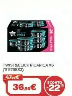 Bimbo Store Sangenic Twist & Click Ricarica X6 offerta