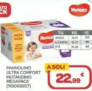 Bimbo Store Huggies Pannolino Ultra Comfort Mutandino Megapack offerta