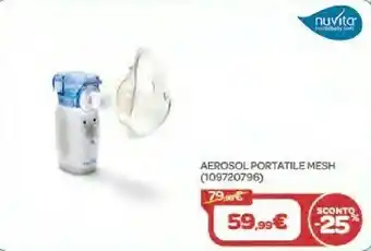Bimbo Store Nuvita Aerosol Portatile Mesh offerta