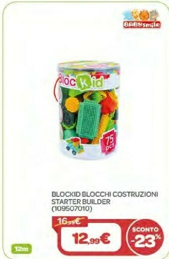 Bimbo Store Baby Smile Blockid Blocchi Costruzioni Starter Builder offerta