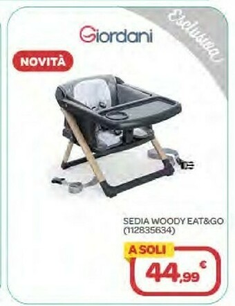 Bimbo Store Giordani Sedia Woody Eat & Go offerta