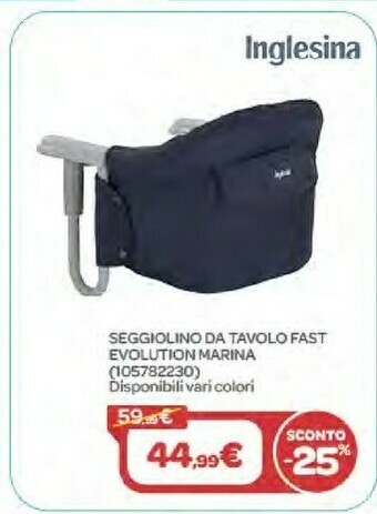 Bimbo Store Inglesina Seggiolino Da Tavolo Fast Evolution Marina offerta