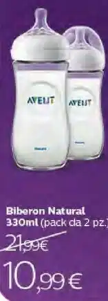 Bimbo Store Philips avent Biberon Natural 330ml (Pack Da 2 Pz) offerta