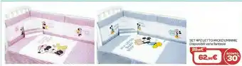 Bimbo Store Disney Set 4pz Letto Mickey/ Minnie offerta