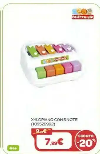 Bimbo Store Baby Smile Xylopiano Con 5 Note offerta