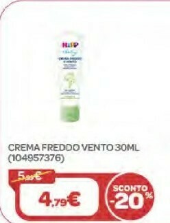 Bimbo Store Hipp Crema Freddo Vento 30ml offerta