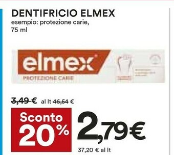 Coop Elmex Dentifricio Protezione Carie offerta