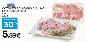 Coop Fattorie Natura Cotolette Di Lombo Di Suino offerta