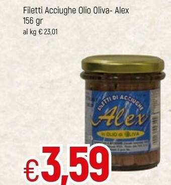Famila Alex Filetti Acciughe Olio Oliva offerta