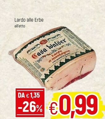 Famila Lardo Alle Erbe offerta