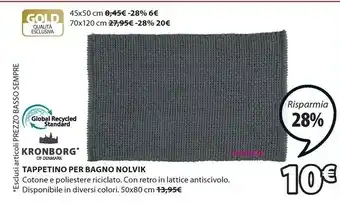 JYSK Nolvik Tappetino Per Bagno offerta
