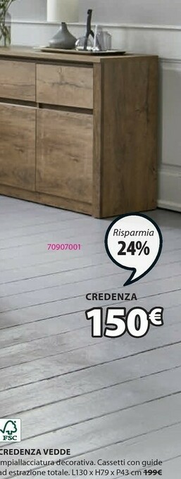 JYSK Credenza Vedde offerta
