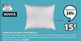 JYSK Guanciale In Fibra Living Medical offerta