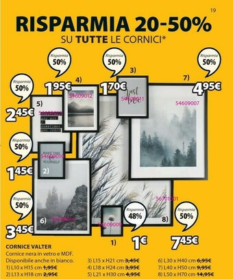 JYSK Cornice Valter offerta