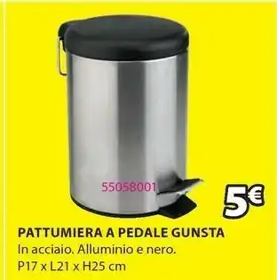 JYSK Pattumiera A Pedale Gunsta offerta
