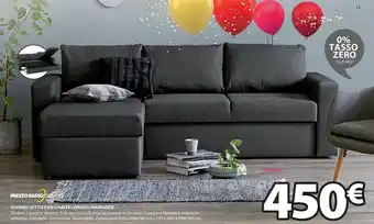 JYSK Divano Letto Con Chaiselongue Mariager offerta