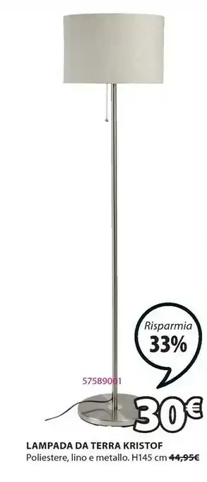 JYSK Lampada Da Terra Kristof offerta