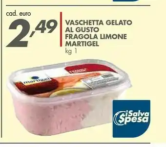 Italmark Martigel Vaschetta Gelato Al Gusto Fragola Limone offerta