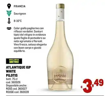 Metro Pilotis Atlantique Igt White offerta