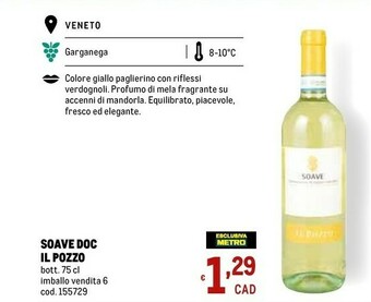 Metro Il Pozzo Soave Doc offerta