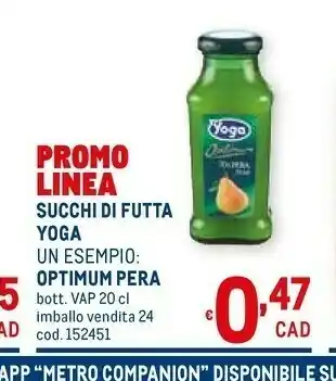 Metro Yoga Succhi Di Frutta offerta