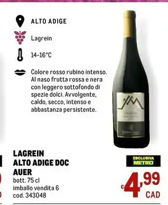 Auer Lagrein Alto Adige DOC