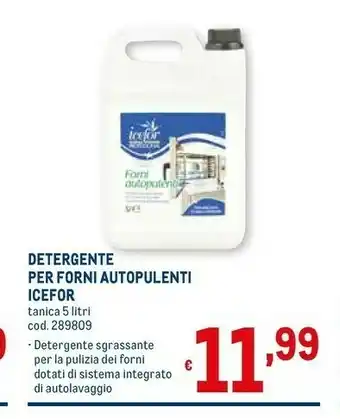 Metro Icefor Detergente Per Forni Autopulenti offerta