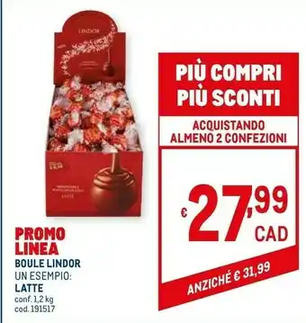 Metro Lindt Boule Lindor offerta