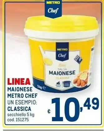 Metro Metro chef Maionese Classica offerta