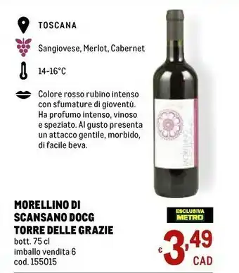Torre Delle Grazie Morellino Scansano Docg