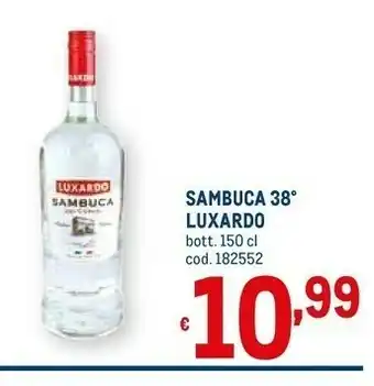 Metro Luxardo Sambuca 38 offerta